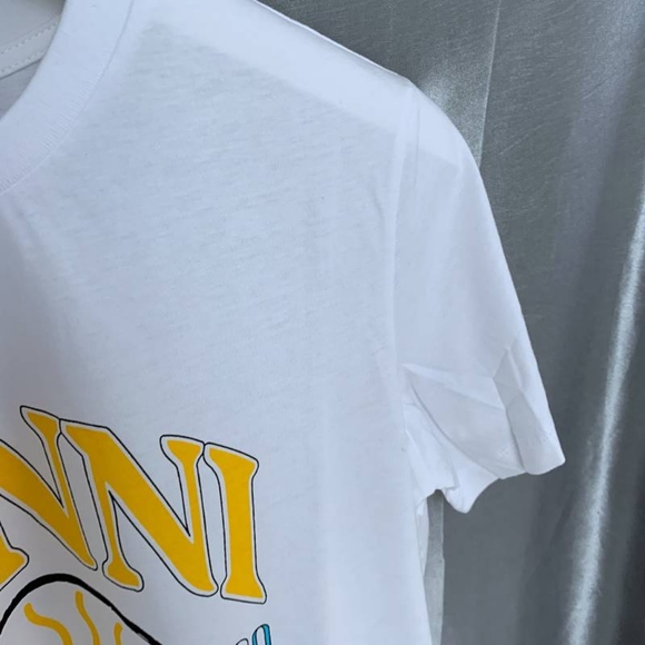 Ganni white short-sleeved T-shirt - Picture 6 of 6